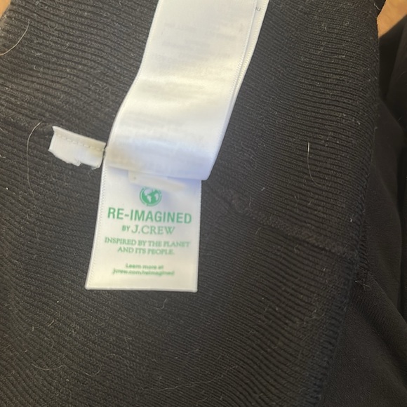 J. Crew Factory Classic cotton crew neck ribbed cardigan sweater Black Size xs - Picture 6 of 6